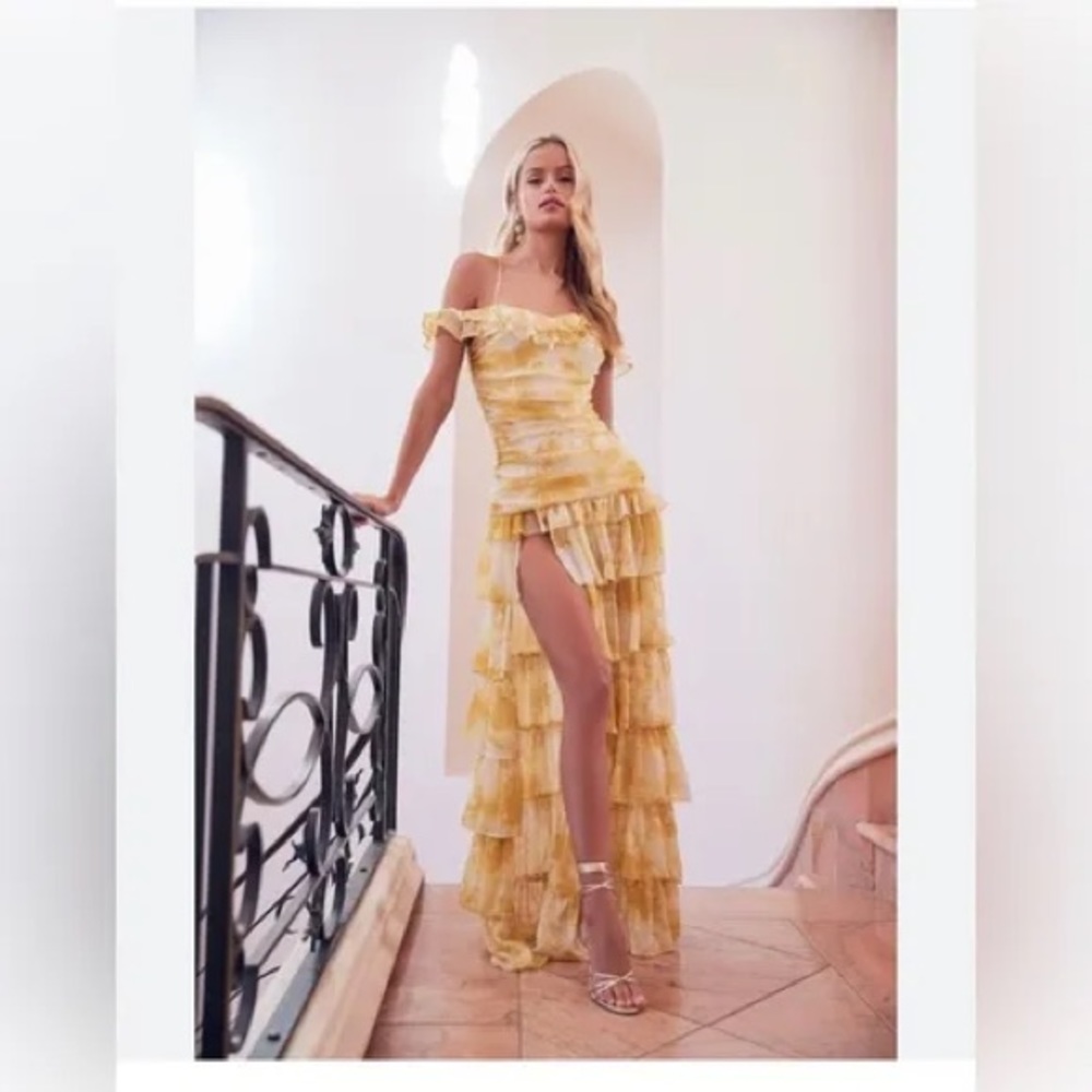 Atoir Back To Love Dress in Gold Amber